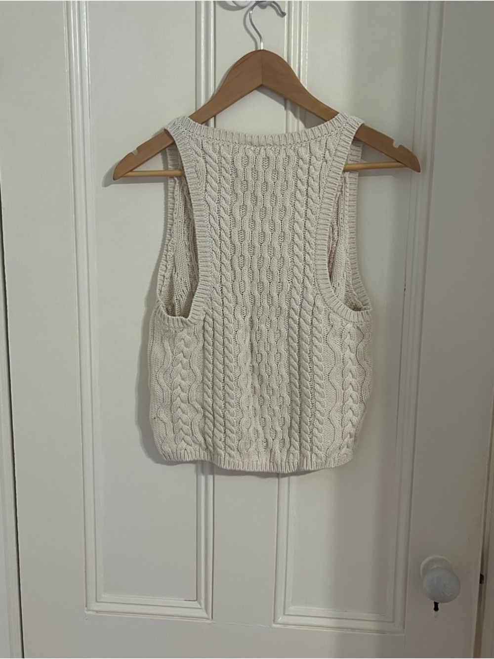Free People EUC High Tide Cable Tank Top Size Small - Picture 3 of 6